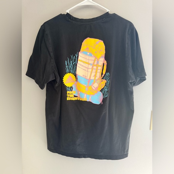 Adidas Mens Pack The Essentials Graphic Print T Shirt SZ LG Short Sleeve Black - Picture 5 of 7